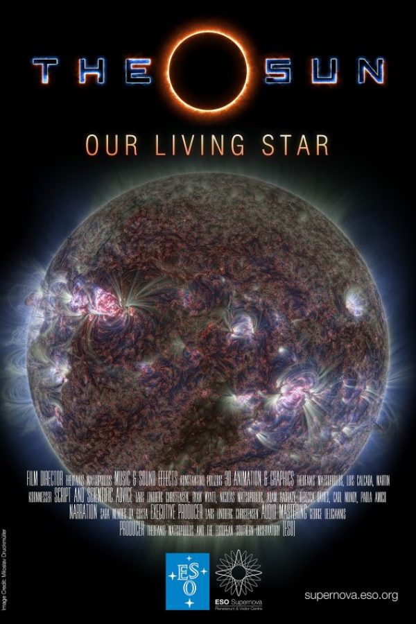 A close up image of the sun